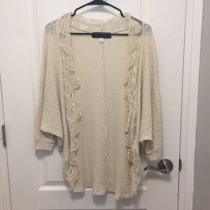 Cream colored cardigan